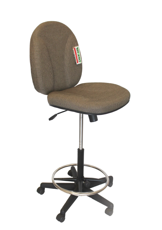 Ergowood drafting fabric chair without arms